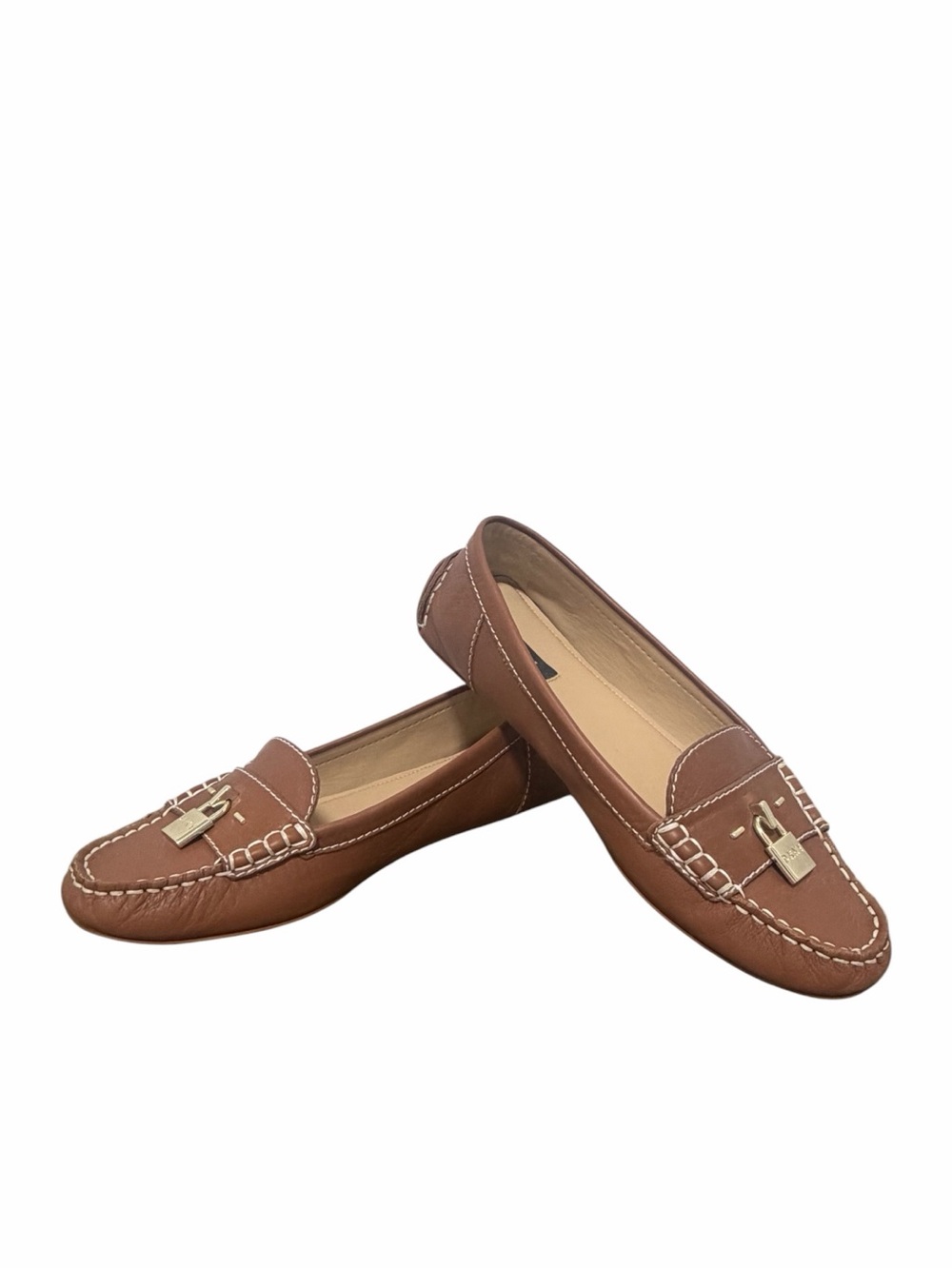 DKNY Lennon Brown Leather Women’s Moccasins Loafers - Like New - 8.5